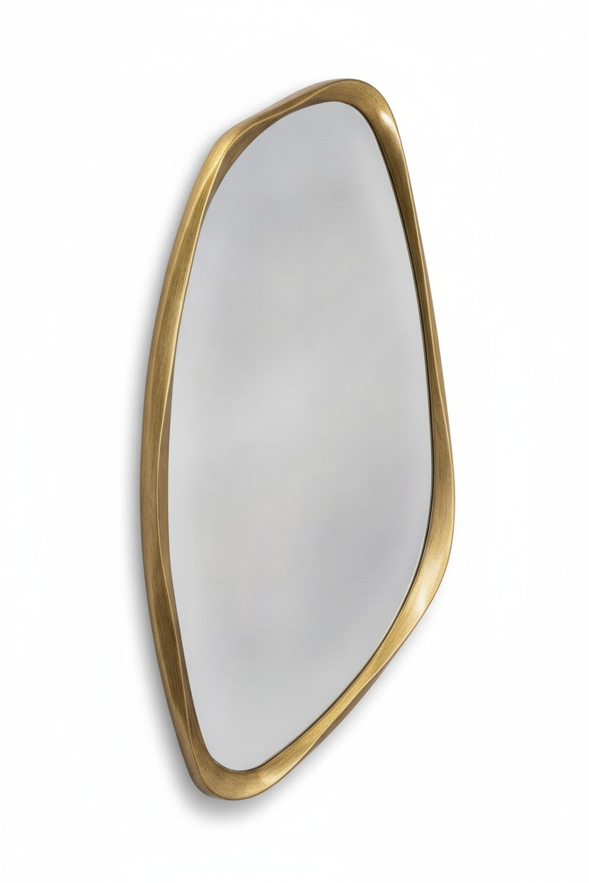 Drefse Gold organic shaped mirror